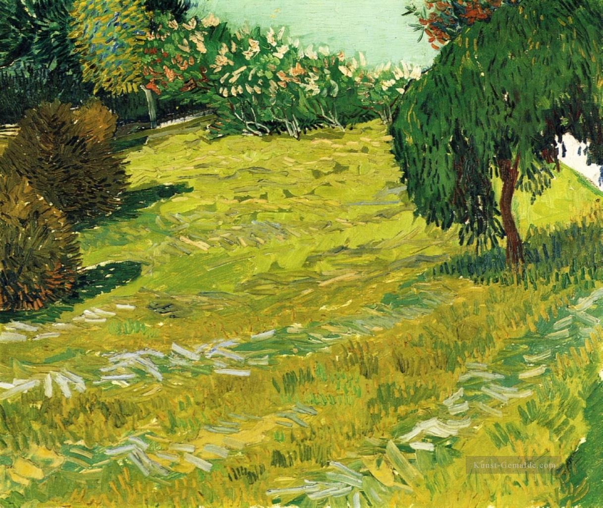 Garten mit Weeping Willow Vincent van Gogh Ölgemälde